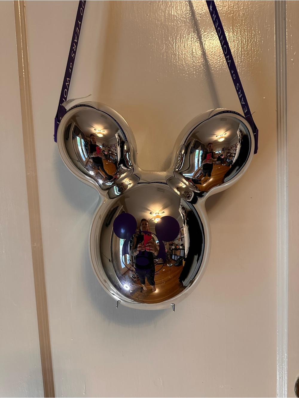Disney Park Novelty Metallic Balloon Popcorn Bucket Celebrating 100 Years